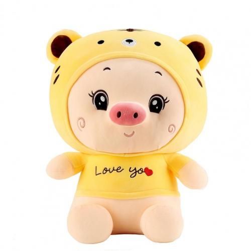 Poupée En Peluche De Tigre, Vêtements Durables, Cochon En Peluche, Respectueux De La Peau, Bonne Résilience