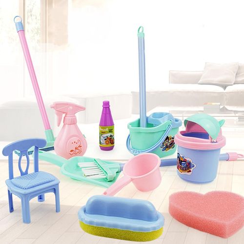 Balai De Nettoyage De Maison Pour Enfants, Simulation De Jeu, Vadrouille Sanitaire, Modèle De Jouet, Puzzle, Cadeau D'Anniversaire, De Noël Et Du Nouvel An