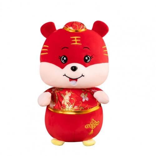 Jouet En Peluche Tigre Rouge 2022 Chinois, En Coton Pp, Créatif, Pour Le Bureau, Année 2022