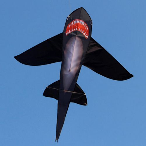 Cerf-Volant De Requin En Tissu Pour Enfants, Jouets D'Extérieur, Grands Animaux Volants, Poisson Volant, Ligne Unique, Sport De Plein Air