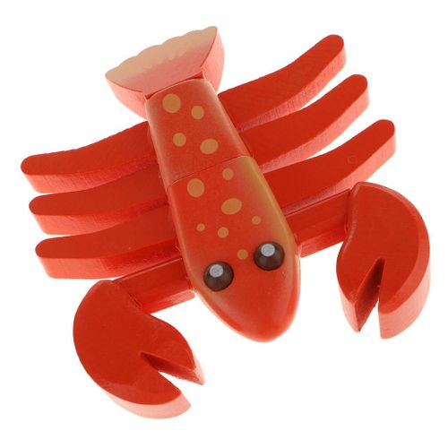 Aimant En Bois Connecté/Simulation De Homard, Maison De Jeu Alimentaire, Jouets De Cuisine Pour Enfants, Filles Et Garçons, Cadeau De Nouvel An