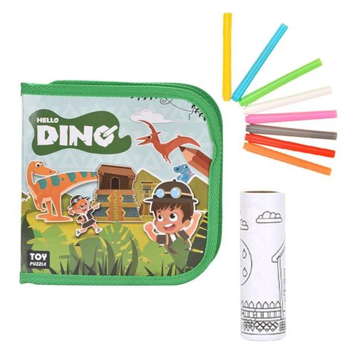 Livre De Peinture Portable Double Face Pour Enfants, Livre De Dessin Effaçable, Animal/Dinosaure, Graffiti, Tableau D'Écriture, Fournitures Pour Éducation Précoce