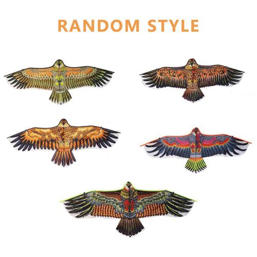 Cerf-Volant Aigle De 1.1m Avec Ligne De 30 Mètres, Grand Oiseau Volant, Cadeau Pour Enfants, Voyages En Famille, Jardin, Sport De Plein Air, Jouet Bricolage