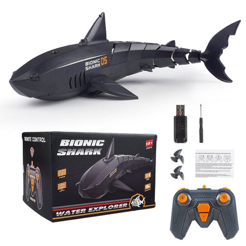 Requin Sous-Marin Rc Télécommandé 2.4g, Eau Rechargeable, Jouet Électrique Pour Enfants, Cadeau, Bateau Télécommandé