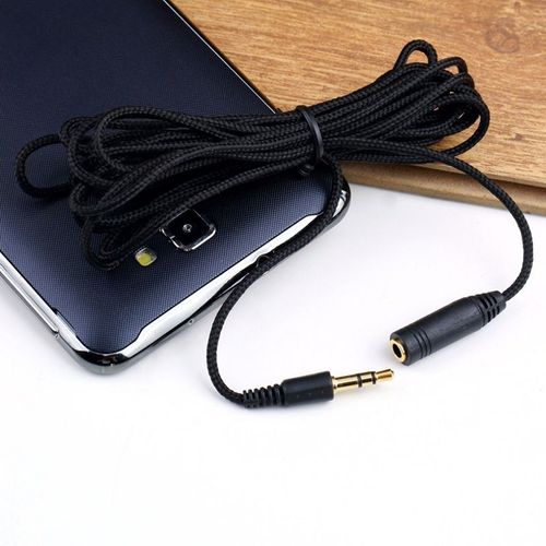 Nouveau câble d'extension Audio stéréo de 5m pour écouteurs, cordon en tissu mâle et femelle de 3.5mm pour haut-parleur et prise de téléphone S0F4