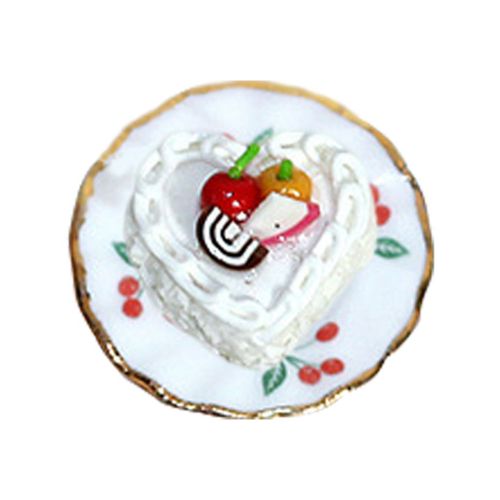 Maison De Poupée Échelle 1:12 1:6, Échelle 1:24, Gâteau De Nourriture Miniature, Pain Avec Modèle D'Assiette, Accessoires De Décoration À Faire Soi-Même, Jouet De Jeu