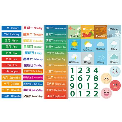 Planche Magnétique Pour Enfants, Tableau Magnétique, Jouet D'Apprentissage, Tableau Météo, Saison, Aide Pédagogique, Outil D'Apprentissage, Éclairage En Classe