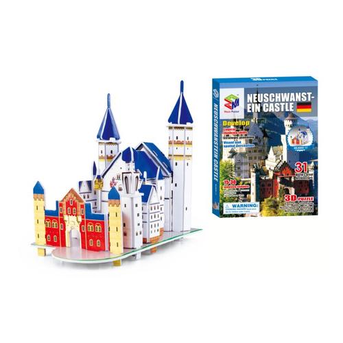 Puzzle 3d De Construction De Château En Pierre De Cygne, Modèle De Jouets Éducatifs Pour Enfants, Puzzle En 3d, Jouets Pour Noël