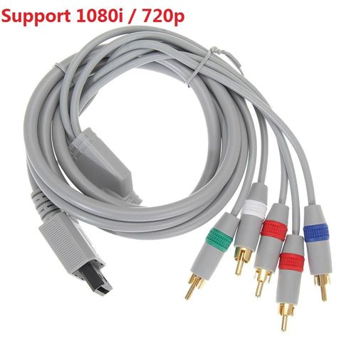 Câble Audio-Vidéo 1080p, Av 5rca, Pour Nintendo Wii, Compatible Avec Système Hdtv 1080i / 720p