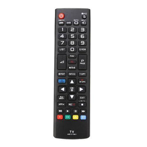 ALLOYSEED noir TV télécommande, remplacement TV contrôle 17x4.5 cm pour LG 55LA690V 55LA691V 55LA860V 55LA868V AKB73715601