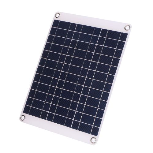 Cellules Solaires Polycristallines 15w, Double Usb, 5v Et Dc12-18v, Chargeur Solaire Avec Chargeur De Voiture, Clip De Batterie Pour L'Extérieur