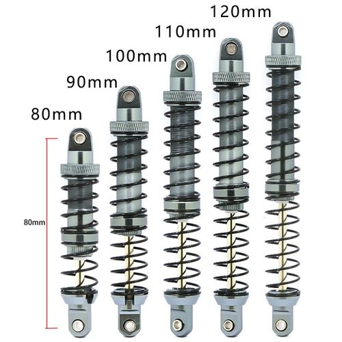 Amortisseur Hydraulique Pour Voiture D'Escalade Télécommandée, Double Segment En Métal, Double Ressort, 90-110mm, Scx101/10 Rc