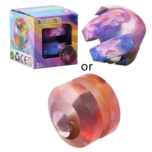 Jeu de main sensoriel de 2 pouces avec balle de piste, anti-Stress pour adultes et tout-petits