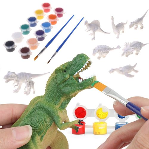 Kit De Peinture Pour Enfants, Jouets De Dinosaures, Fournitures D'Art Et D'Artisanat, Cadeaux De Fête Pour Garçons Et Filles Âgés De 4 5 6 7 Ans