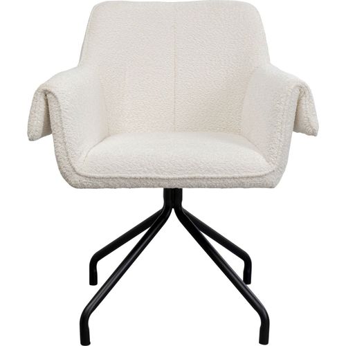 Chaise Avec Accoudoirs Pivotante Bess Crème Kare Design