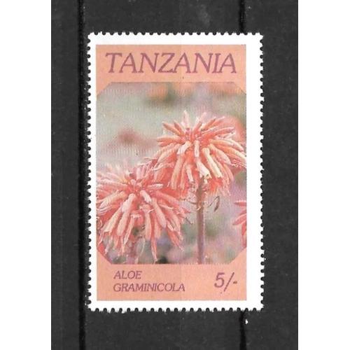 Timbre Neuf - Fleur Aloe Graminicola - Tanzanie 1986