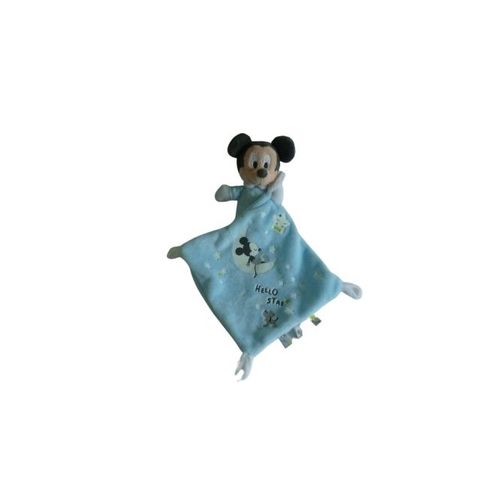 Doudou Peluche Mouchoir Souris Mickey Disney