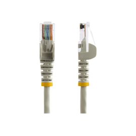 StarTech.com Câble réseau Cat5e UTP sans crochet de 3 m - Cordon Ethernet RJ45 anti-accroc - Câble patch - M/M - Gris - Cordon de raccordement - RJ-45 (M) pour RJ-45 (M) - 3 m - UTP - CAT 5e -...