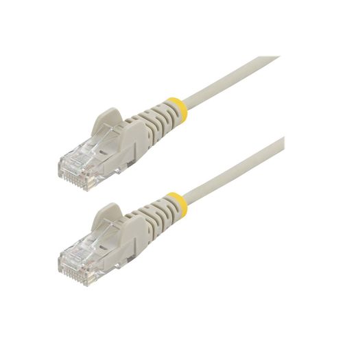 StarTech.com Cable reseau Ethernet RJ45 Cat6 de 1,5 m - Cordon de brassage mince Cat 6 UTP sans crochet - Fil Gigabit gris (N6PAT150CMGRS) - Cordon de raccordement - RJ-45 (M) pour RJ-45 (M) -...