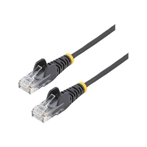 StarTech.com Câble réseau Ethernet RJ45 Cat6 sans crochet - 50cm/UTP/noir - Cordon de raccordement - RJ-45 (M) pour RJ-45 (M) - 50 cm - CAT 6 - sans crochet - noir