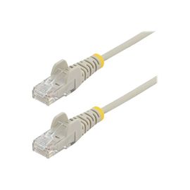 StarTech.com Cable reseau Ethernet RJ45 Cat6 de 3 m - Cordon de brassage mince Cat 6 UTP sans crochet - Fil Gigabit gris (N6PAT300CMGRS) - Cordon de raccordement - RJ-45 (M) pour RJ-45 (M) - 3 m...