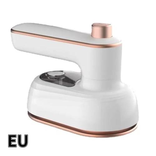 Blanc-UE Défroisseur vapeur portable pour vêtements, mini cuiseur à vapeur en fer, pliable et rotatif, gadget de voyage, accessoires chauds