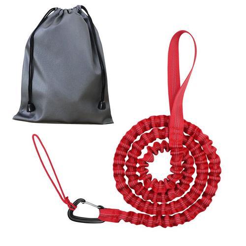 Animaux collier,Rouge--Corde de Traction pour chien, corde élastique de  vélo, remorque, poinçon antidéflagrant avec crochet, accesso