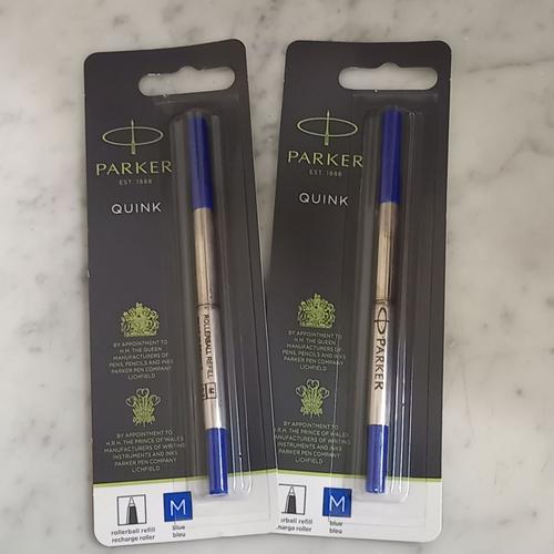 Parker recharge pour stylo roller encre bleu