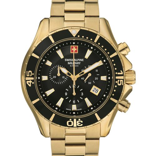 Mens Watch Swiss Alpine Military 7040.9117, Quartz, 45mm, 10atm