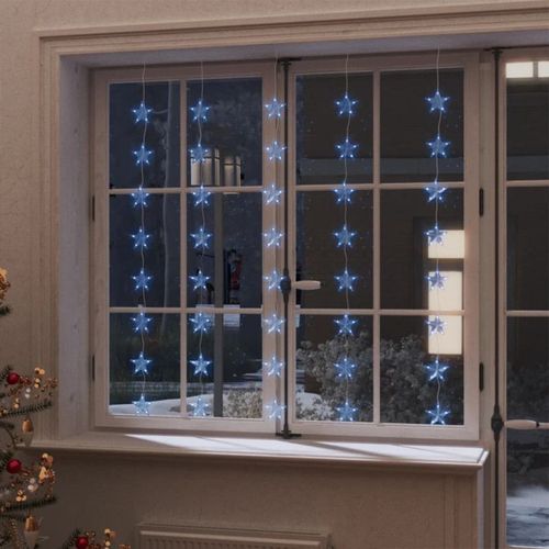 Vidaxl Guirlande Lumineuse À Étoiles Led 200 Led Bleu 8 Fonctions