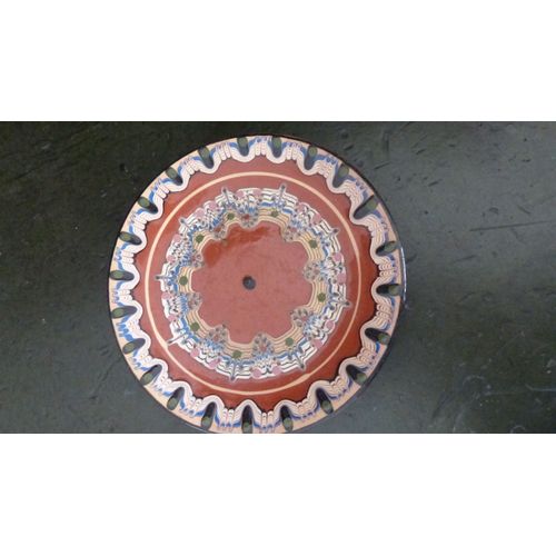 Assiette Bulgare Vintage Décor Traditionnel