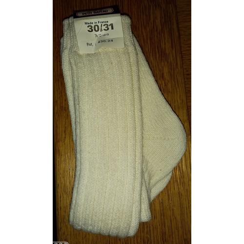 Paire De Chaussettes Enfant 30/31 Vintage - Petit Bateau ,Laine Et Chlorofibre ... 7/8 Ans