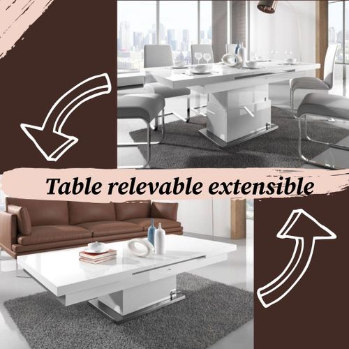 Table Relevable Extensible 135/170 : Design Et Fonctionnalité En Un Seul Mobilier