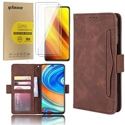 Étui Coque Samsung A50 Coque Samsung A50 Housse Coque Pour Samsung Galaxy A50 Antichoc Portefeuille Etui En Cuir Pu Premium Housse Pour Samsung Galaxy A50(Marron)