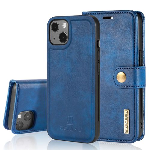 Etui Housse Coque Iphone 13 Etui À Rabat Antichoc Accessoires Pochette Case Nouveau Iphone 13 Coque Pour Iphone 13 -Bleu