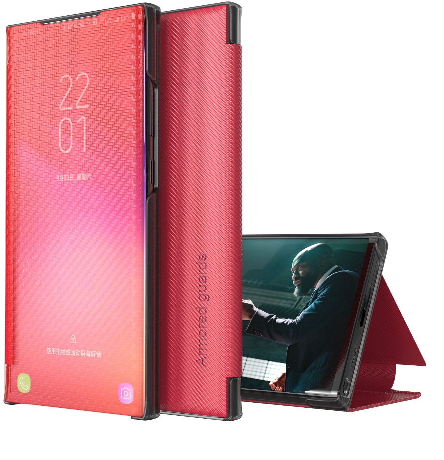 Étui Coque Xiaomi Redmi Note10 Pro Coque Xiaomi Redmi Note10 Pro Housse Coque Pour Xiaomi Redmi Note10 Pro Antichoc Pas De Couvercle Rabattable Visible Housse Pour Xiaomi Redmi Note10 Pro_Rouge