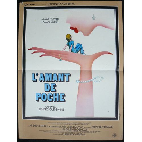 L'amant De Poche * Film Gaumont 1978 Bernard Queysanne - Affiche De Cinéma Originale - 40x60 Cm * Dessin De Ferracci * Movie Poster * Mimsy Farmer ; Pascal Sellier ; Andrea Ferreol