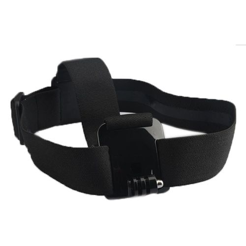 vhbw Bandeau frontal compatible avec GoPro Hero HD Naked, HD Motorsports caméra d'action - Sangle serre-tête avec revêtement anti-dérapement noir