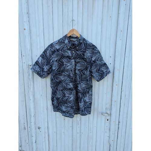 Chemise À Manches Courtes Carhartt Homme - Noir Blanc Motifs Tropical - Taille L