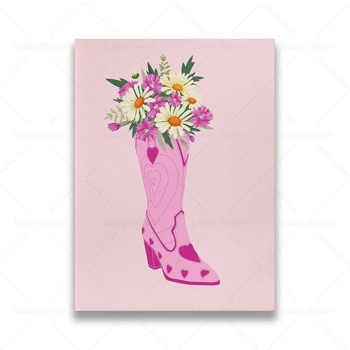 Bottes roses disco store pas cher