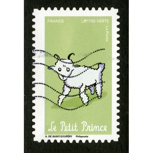 Timbre Oblitéré Le Petit Prince, Antoine De Saint Exupéry, France, Lettre Verte, La Poste