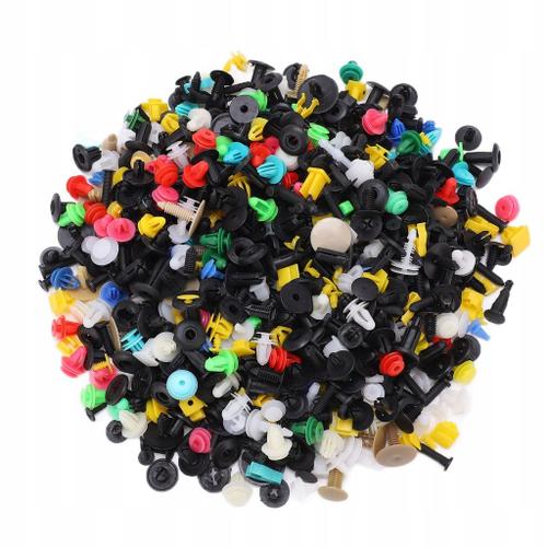 1000 Pieces Rivets Attaches Pin Clips Assortiment