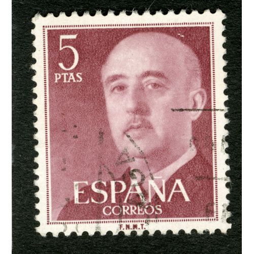Timbre Oblitéré Espana, Correos, 5 Ptas