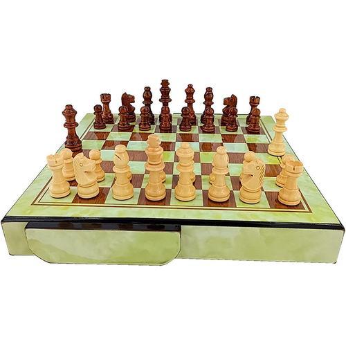 Echecs Enfant En Bois, Echecs De Mémoire, Jeu Echec Bois Logique, Jeu D'echecs Jeu Educatif, Jeux De Société Parent-Enfant Interaction Jouet Pour Enfant Adults