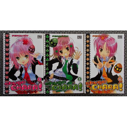 Lot De 3 Manga Peach-Pit Shugo Chara ! Tome 1 3 & 4 - Vf - Shojo Pika