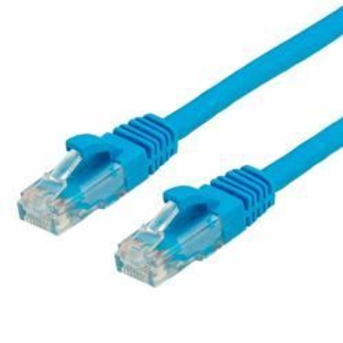 VALUE - Cordon de raccordement - RJ-45 (M) pour RJ-45 (M) - 1 m - UTP - CAT 6a - moulé, sans crochet - bleu, RAL 5019