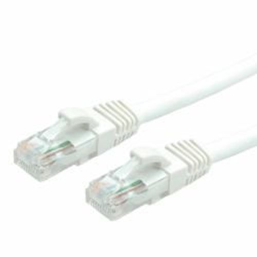 VALUE - Cordon de raccordement - RJ-45 (M) pour RJ-45 (M) - 5 m - UTP - CAT 6a - moulé, sans crochet - blanc, RAL 9003