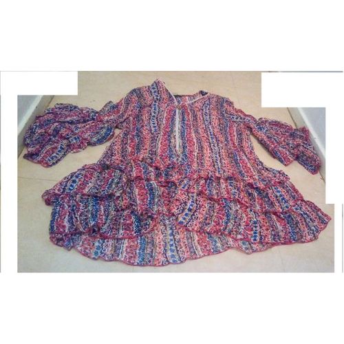 Tunique Multicolore A Volants Femmes Je Vous Aime T 50-52 ..