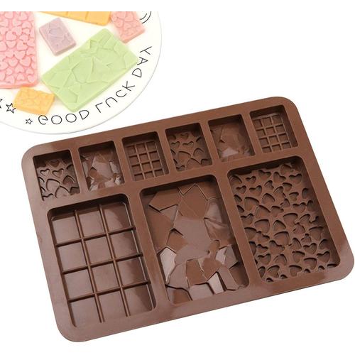 Moule à chocolat en silicone - Moule à chocolat avec 9 cavités de taille  artisanale - Moule à chocolat flexible fait main pour savons, puddings,  gâteaux, bonbons, chocolats, bougies