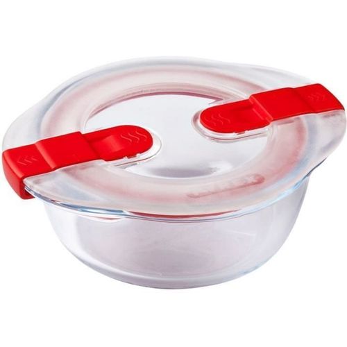 PYREX - COOK&HEAT - Boîte ronde en verre avec couvercle 14*12 cm
